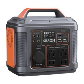SBAOH Portable Power Station P302,296Wh Lithium Battery Generator Solar With 300W AC Outlets For Outdoor Camping RV Home Power Outages (Option: 300w)