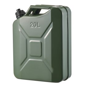Metal Fuel Container, 5.3 Gallon, Fuel Jerry Can with Spout and Comfort Handle, 6 L/min Max Flow Rate (Number of Sets: 1 Pack, Color: Green)